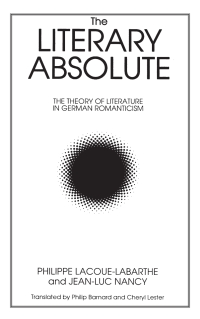 Cover image: The Literary Absolute 9780887066603