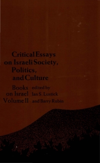 Imagen de portada: Critical Essays on Israeli Society, Politics, and Culture 9780791406472