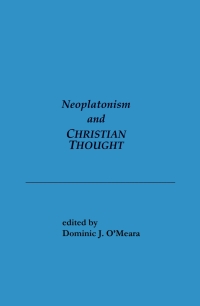 Imagen de portada: Neoplatonism and Christian Thought 9780873954921