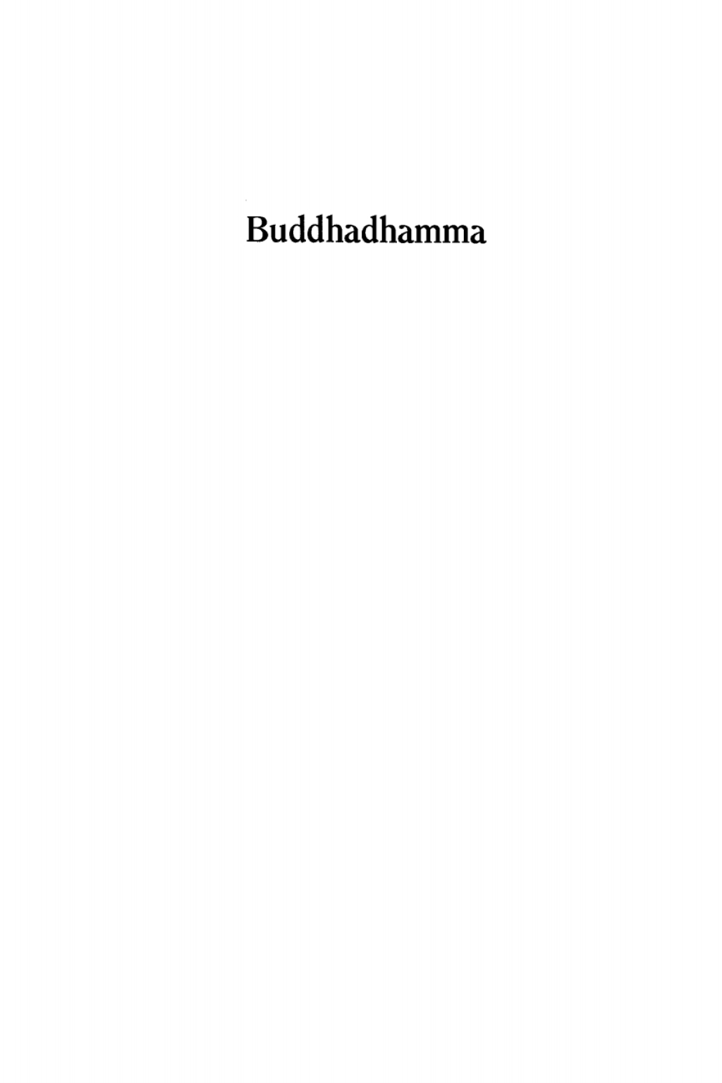 Buddhadhamma Natural Laws and Values for Life