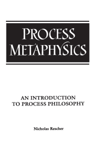 Cover image: Process Metaphysics 9780791428184