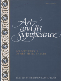Cover image: Art and Its Significance 3rd edition 9780791418529