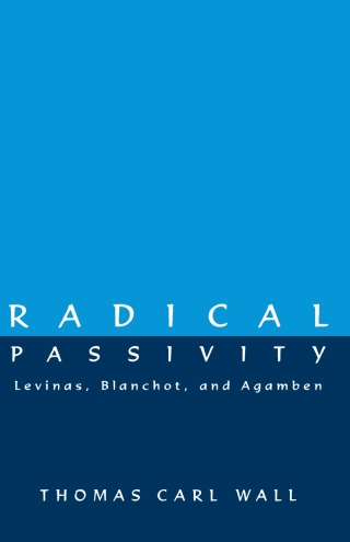صورة الغلاف: Radical Passivity 9780791440483