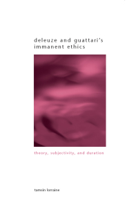 Cover image: Deleuze and Guattari's Immanent Ethics 9781438436623
