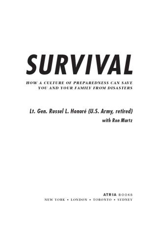 Cover image: Survival 9781416599012