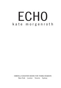 Cover image: Echo 9781481444927