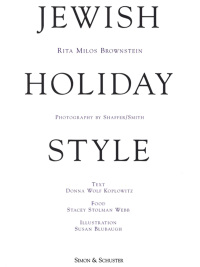 Cover image: Jewish Holiday Style 9780684849591