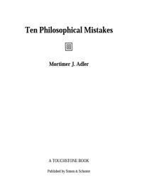 Cover image: Ten Philosophical Mistakes 9780684818689