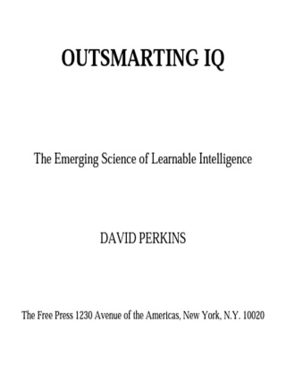 Cover image: Outsmarting IQ 9780029252123