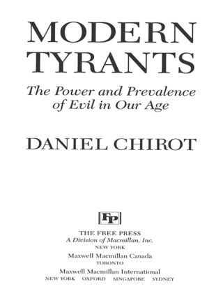 Cover image: Modern Tyrants 9780029054772