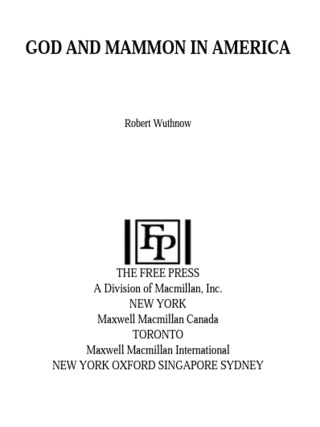 Cover image: God And Mammon In America 9780684863917