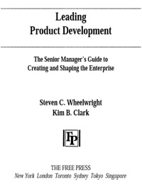 Cover image: Leading Product Development 9781416576341