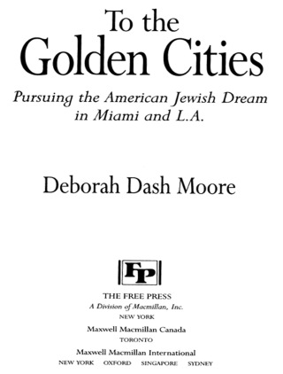 Cover image: To the Golden Cities 9780029221112