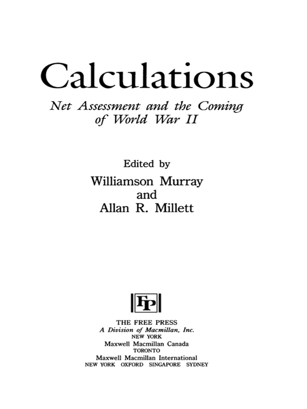 Calculations