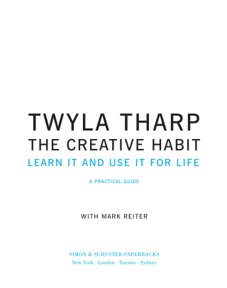 Cover image: The Creative Habit 9780743235273