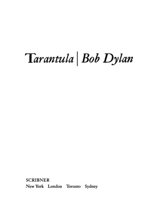 Cover image: Tarantula 9780743230414
