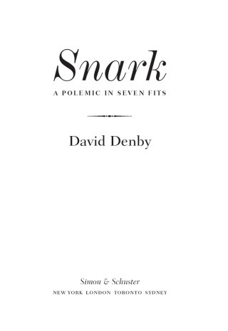 Cover image: Snark 9781416599463