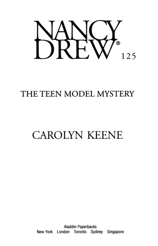 Cover image: The Teen Model Mystery 9780671872083
