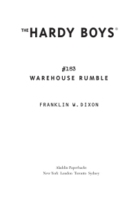 Cover image: Warehouse Rumble 9780689864551