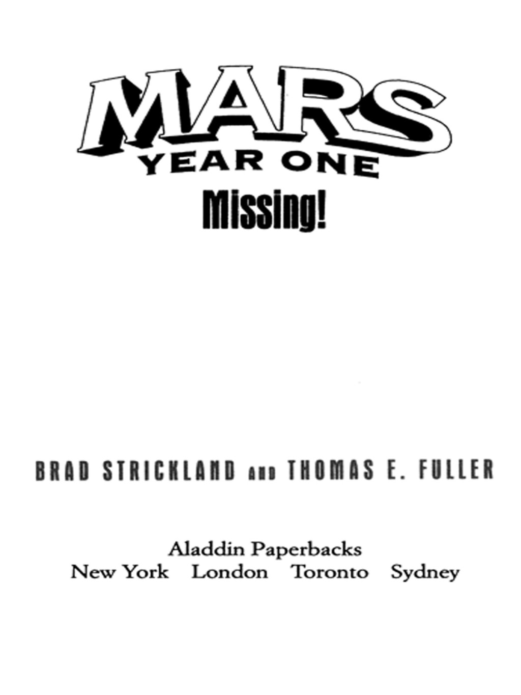 Missing! (eBook)