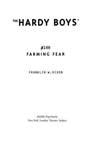 Cover image: Farming Fear 9780689867392