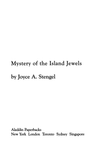 Cover image: Mystery of the Island Jewels 9780689850493