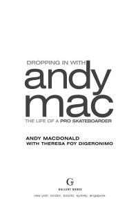 Cover image: Dropping in with Andy Mac 9780689857843