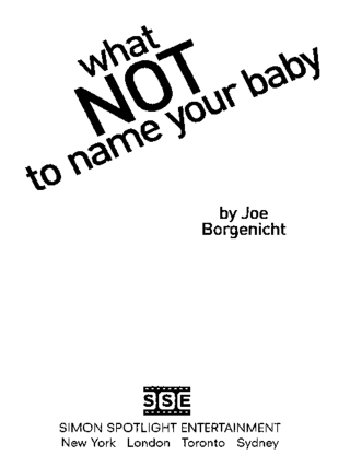 Cover image: What Not to Name Your Baby 9780689875816