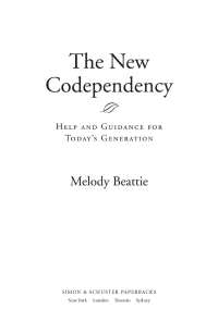 Cover image: The New Codependency 9781439102145
