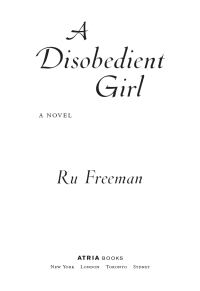 Cover image: A Disobedient Girl 9781439101964