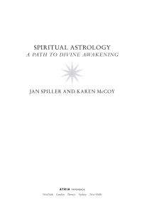 Cover image: Spiritual Astrology 9781416599517
