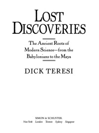Cover image: Lost Discoveries 9780743243797