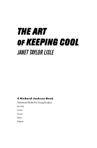 Cover image: The Art of Keeping Cool 9780689837883
