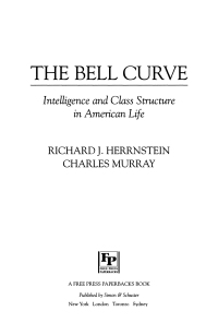 Cover image: The Bell Curve 9780684824291