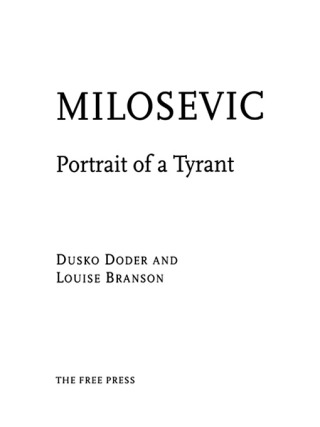 Cover image: Milosevic 9780684843087