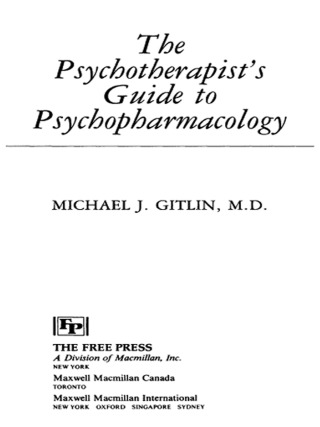 Cover image: Psychotherapist'S Guide To Psychopharmacology 9781416576952