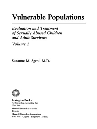 Cover image: Vulnerable Populations Vol 1 9780669163384
