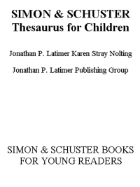 Cover image: Simon & Schuster Thesaurus for Children 9780689843228
