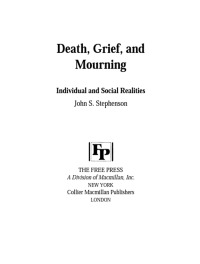 Cover image: Death, Grief, and Mourning 9781416573562