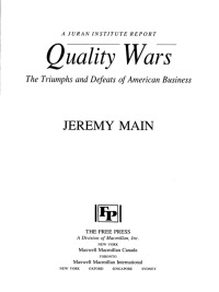 Cover image: Quality Wars 9781416576969