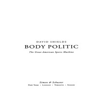 Cover image: Body Politic 9780743247740
