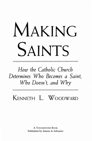 Cover image: Making Saints 9780684815305