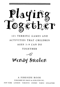 Cover image: Playing Together 9780684802497