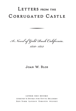 Cover image: Letters from the Corrugated Castle 9780689870781