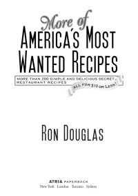 Cover image: More of America's Most Wanted Recipes 9781439148266