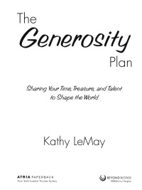 Cover image: The Generosity Plan 9781582702346