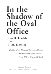 Cover image: In the Shadow of the Oval Office 9781416553205