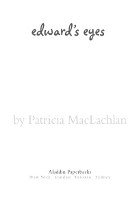 Cover image: Edward's Eyes 9781416927440