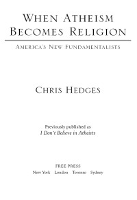 Cover image: When Atheism Becomes Religion 9781416570783