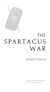 Cover image: The Spartacus War 9781416532064